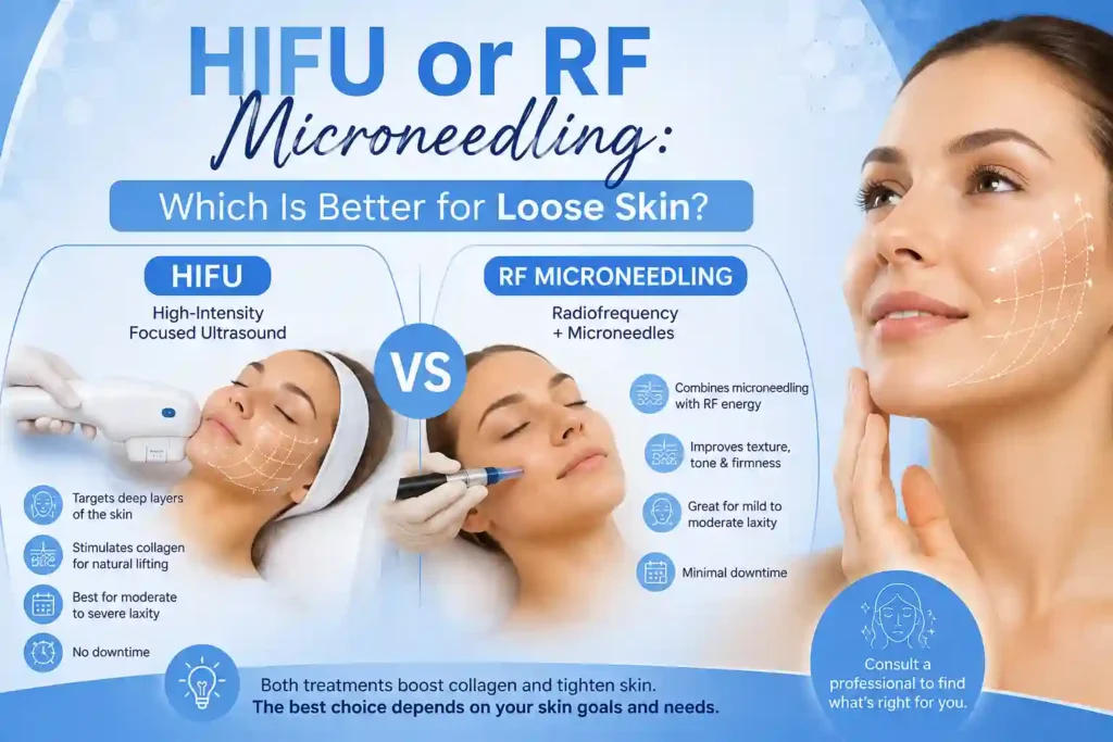 Lost the Weight but Not the Loose Skin? What You Should Know 2 HIFU or RF Microneedling: Which Is Better for Loose Skin Basildon?